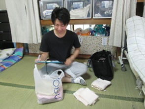 荷物確認も大切なお仕事